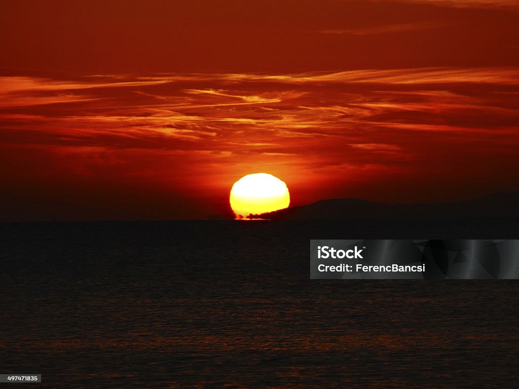 Swavange lever du soleil - Photo de Abri de plage libre de droits