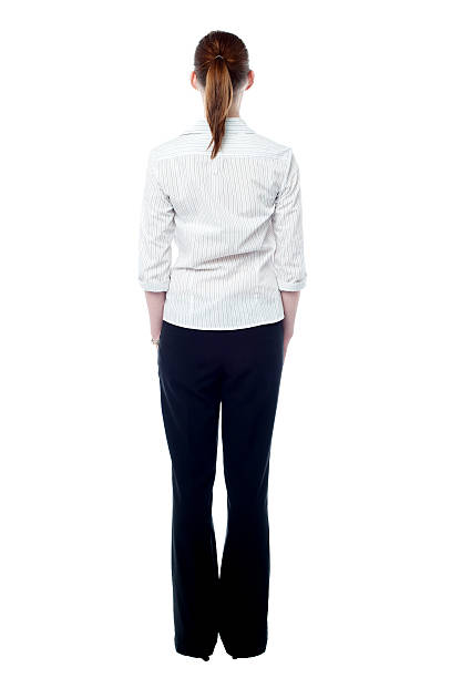 istock Business lady facing the wall 497472871