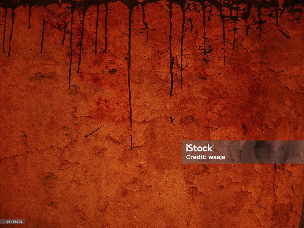 Pomarańczowy tło grunge ściany - Zbiór zdjęć royalty-free (Atrament)