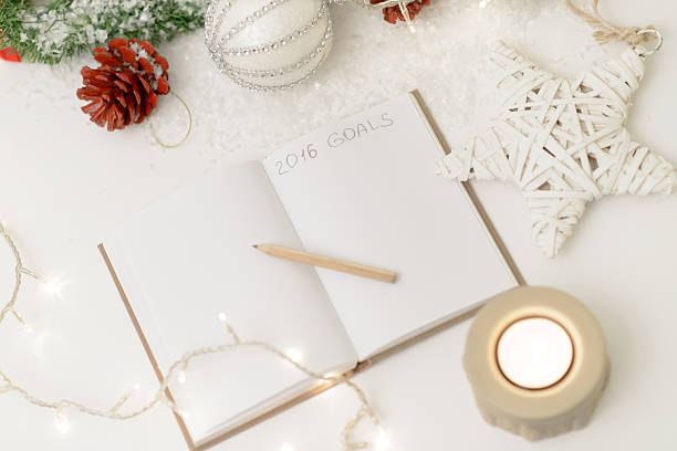 istock Year 2016 written in notepad with new year decoration 497479402
