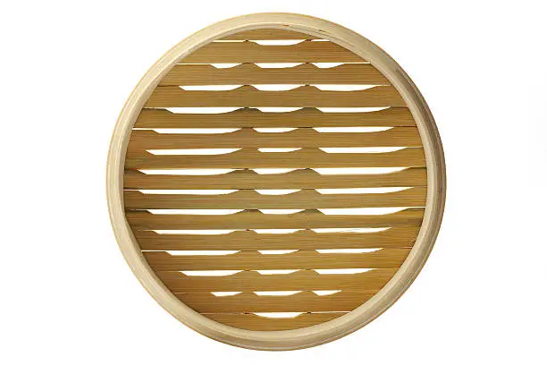 Photo of Bamboo steamer top view