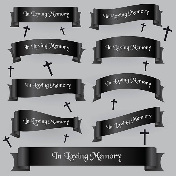 In Loving Memory Ribbon Vector Top In Loving Memory Stock Vectors, Illustrations & Clip Art - iStock