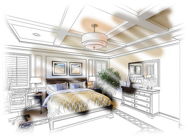 istock Custom Bedroom Design Drawing and Photo Combination 497484650