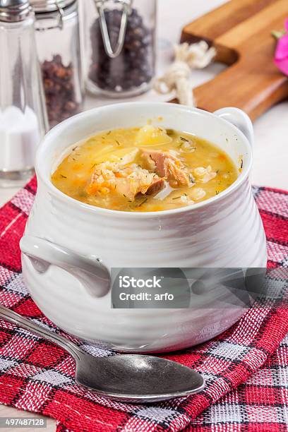 Foto de Sopa Com Trigo Sarraceno E Legumes e mais fotos de stock de 2015 - 2015, Almoço, Amarelo