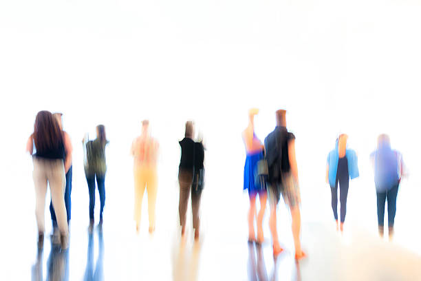 istock Large Group of People on White Background 497487466