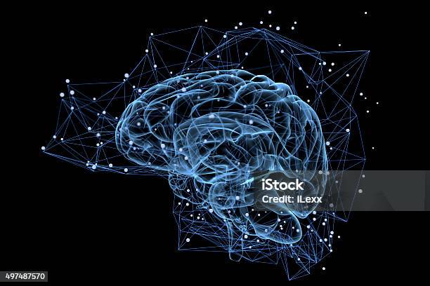 Foto de Atividade Cerebral e mais fotos de stock de Neurônio - Neurônio, Memórias, Cérebro humano
