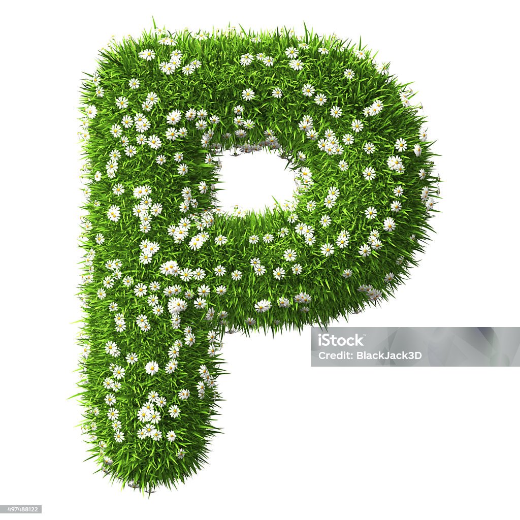 Grass Letter P Stock Photo - Download Image Now - 2015, Alphabet ...