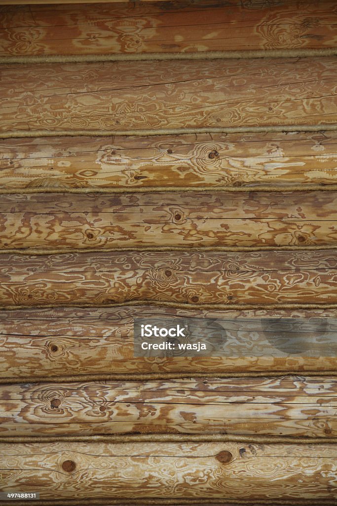 ログ壁一面、木製の背景 - 人物なしのロイヤリティフリーストックフォト
