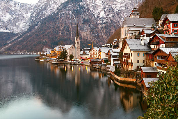 istock Hallstatt at winter morning 497488197