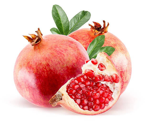 istock pomegranate isolated on the white background 497488354
