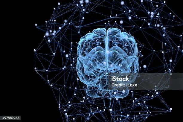 Brain Activity Stock Photo - Download Image Now - Nerve Cell, Science, Abstract