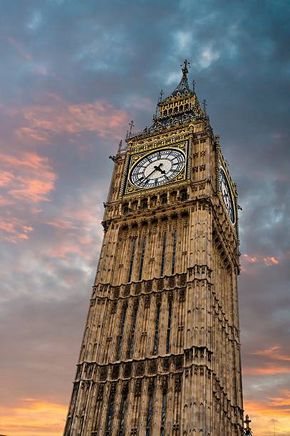 istock Big Ben in London during sunset against cloudy sky 497489360