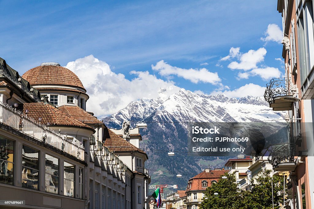 Passegiata d'Inverno Street, à Merano, en Italie) - Photo de Montagne libre de droits