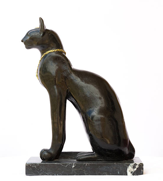istock profile of replica ancient egyptian goddess cat 497491886