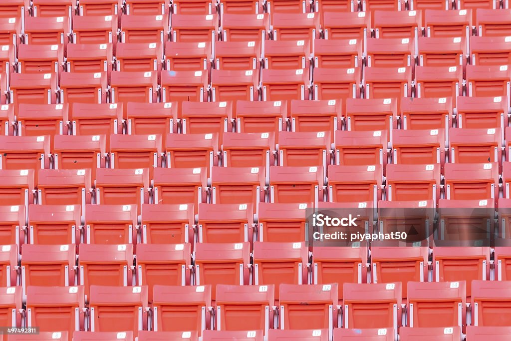 Leere Sitze im Stadion - Lizenzfrei Armlehne Stock-Foto