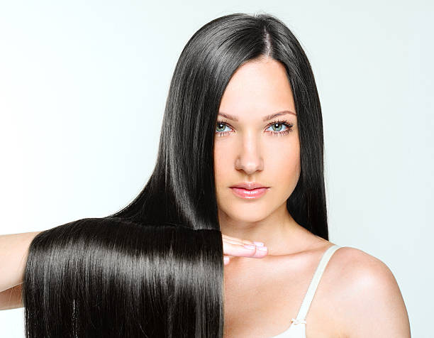 Beautiful Woman With Healthy Long Hair Stock Photo - Download Image Now - Black  Hair, Women, Beauty - iStock