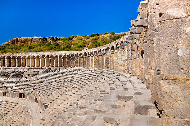 istock Old amphitheater Aspendos in Antalya, Turkey 497492838