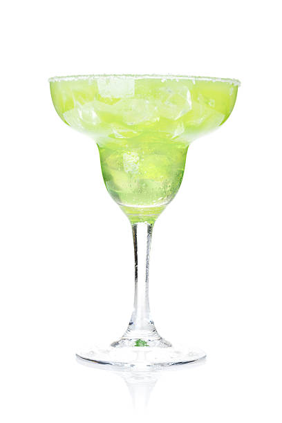 istock Classic margarita cocktail with salty rim 497493427