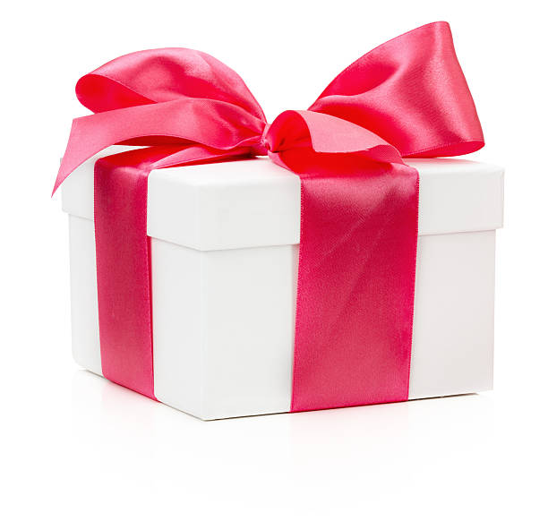 istock gift box with red bow isolated on the white background 497493648