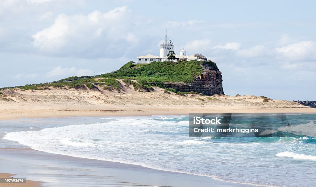 Light house Newcastle Newcastle famous port in Australia 2015 Stock Photo