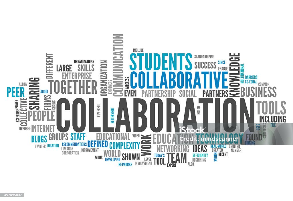 Computing Words Collaboration Word Cloud Collaboration Stock Illustration - Download Image Now ...