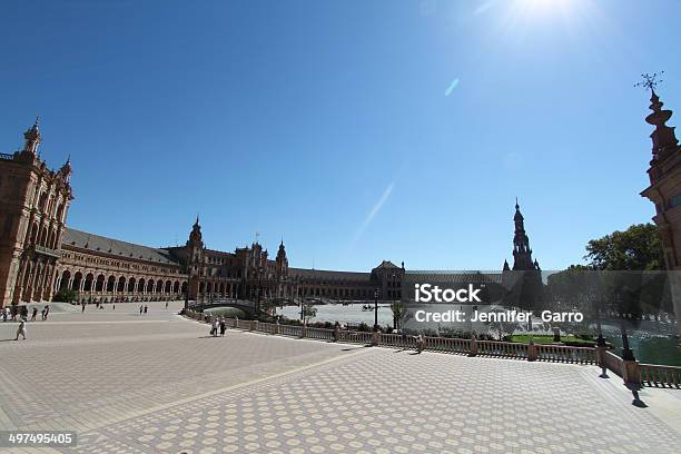 Plaza De España Sevilla Foto de stock y más banco de imágenes de Aire libre - Aire libre, Arquitectura, Arquitectura exterior