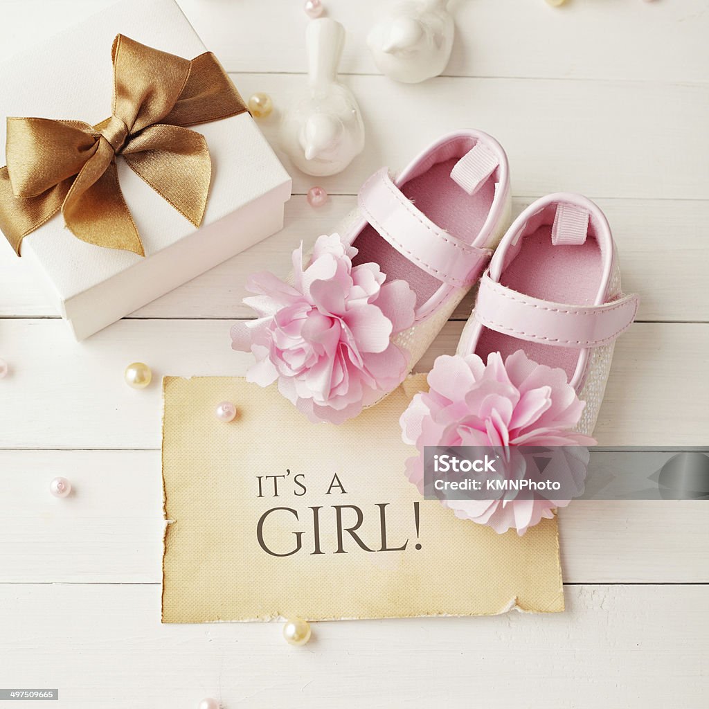 Baby Girl Birthday Greeting Card Stock Photo - Download Image Now ...
