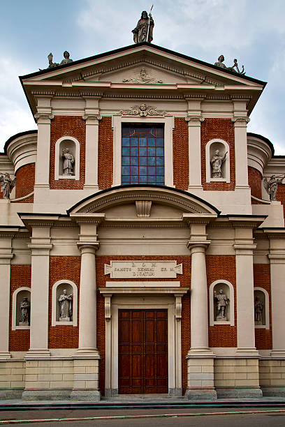 istock rose window crenna gallarate varese italy     bell tower 497510093