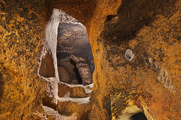istock Derinkuyu cave city in Cappadocia Turkey 497510292