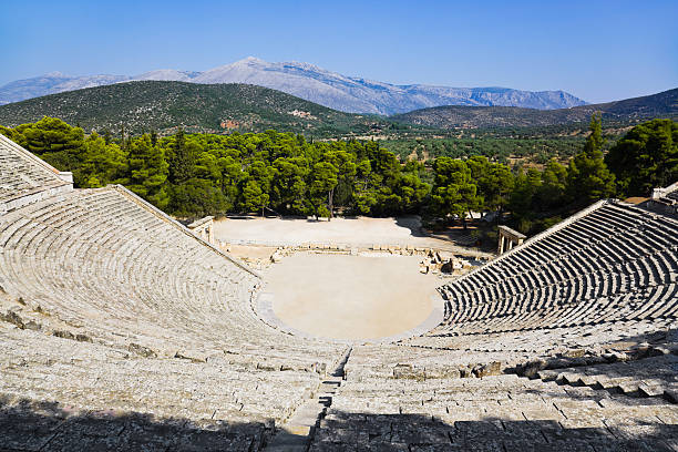 istock Ruins of Epidaurus amphitheater, Greece 497510952