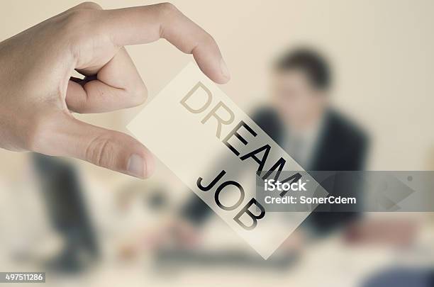 Image Of Job Concept Stock Photo - Download Image Now - Dream Job, 2015, Adult