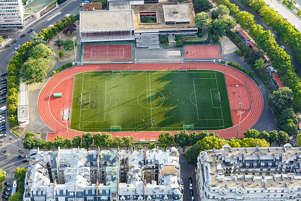 istock Football field. Aerial view 497511668
