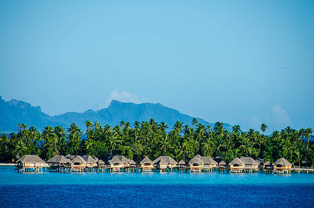 istock Overwater bungalows in the South Pacific 497511759