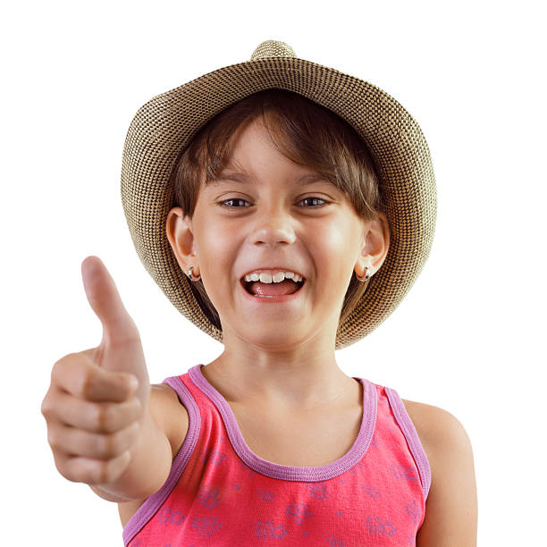 istock Cheerful happy charming girl in a hat 497512687
