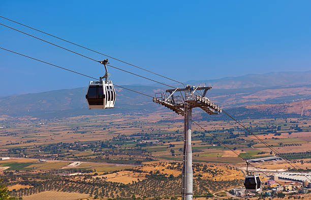 istock Cableway car in ancient city of Pergamon Turkey 497513356