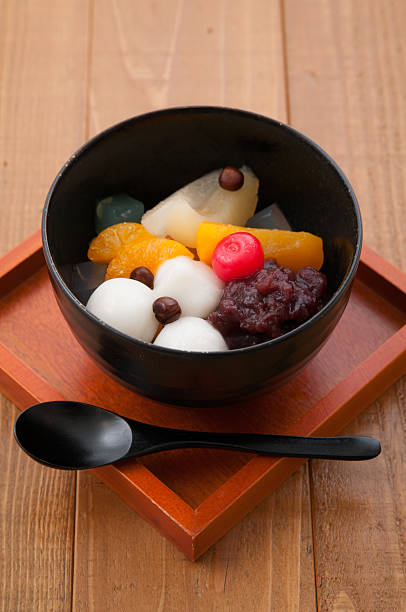 istock japanese dessert, shiratama anmitsu 497514574