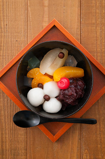 istock japanese dessert, shiratama anmitsu 497514608