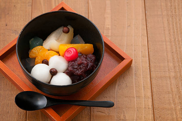 istock japanese dessert, shiratama anmitsu 497514670