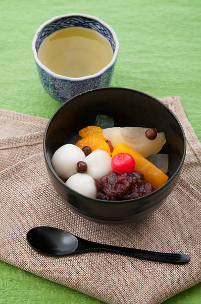 istock japanese dessert, shiratama anmitsu 497514738