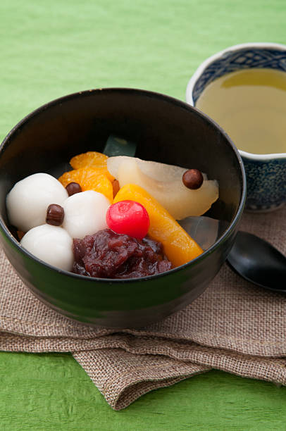 istock japanese dessert, shiratama anmitsu 497514790