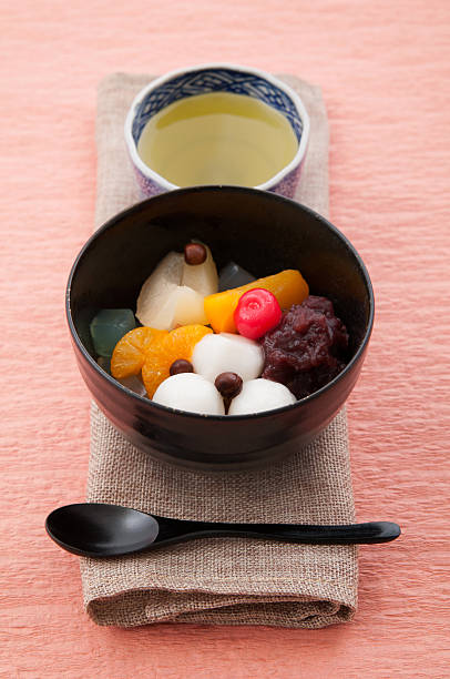 istock japanese dessert, shiratama anmitsu 497514874