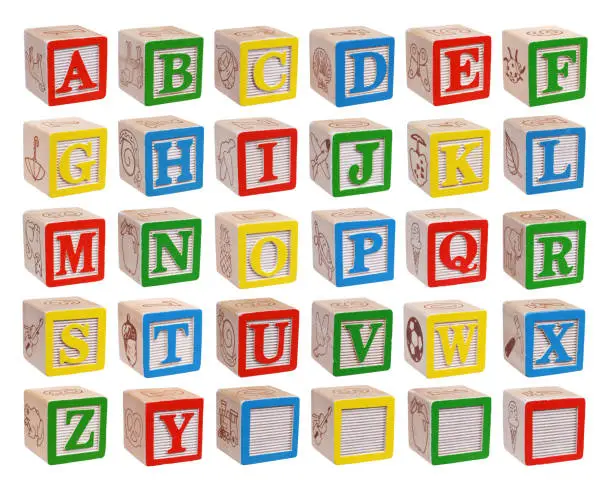 Photo of alphabet blocks