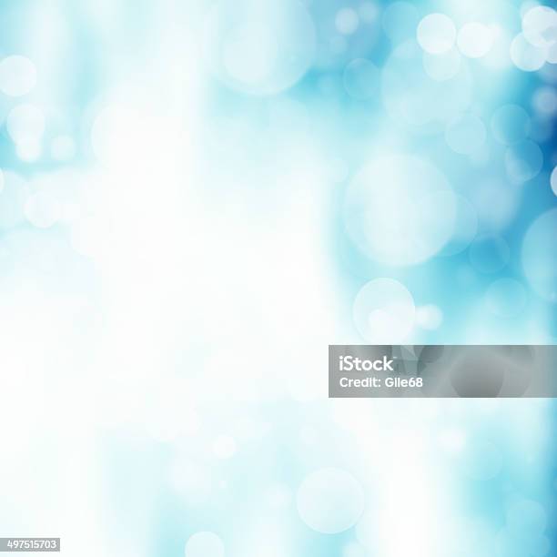 Blue Bokeh Abstract Background Stock Photo - Download Image Now - Abstract, Art, Art And Craft