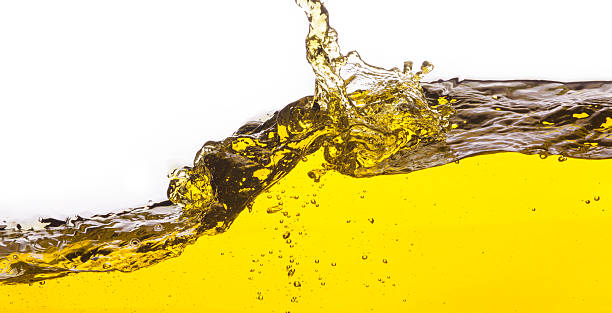 istock abstract image of spilled oil . On a white background. 497516283