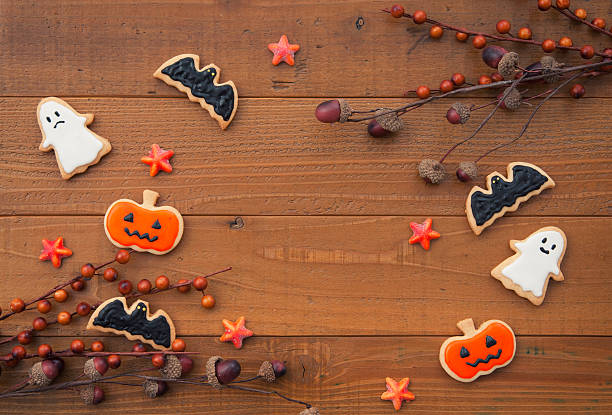 istock Halloween design which is decorated with a handmade cookie 497516340
