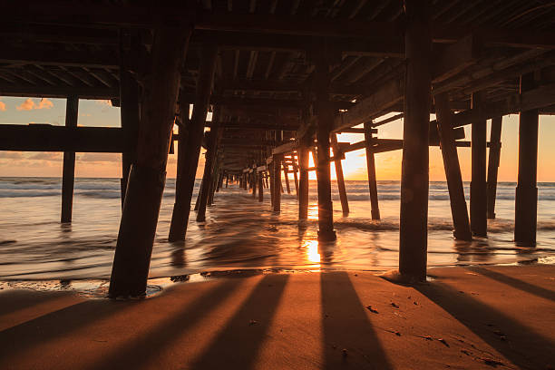 istock Under the San Clemente pier at sunset 497517518