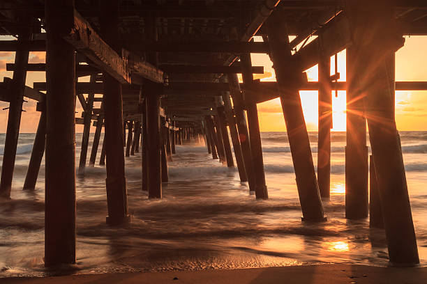 istock Under the San Clemente pier at sunset 497518278