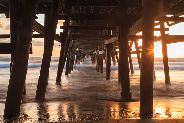 istock Under the San Clemente pier at sunset 497518438