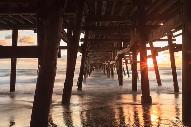 istock Under the San Clemente pier at sunset 497518694