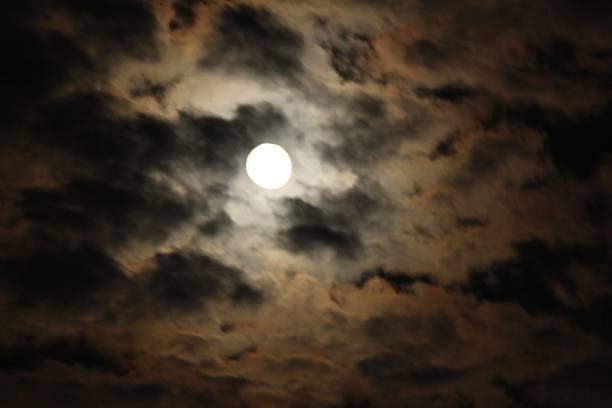 istock Full moon in a sea of clouds 497518792